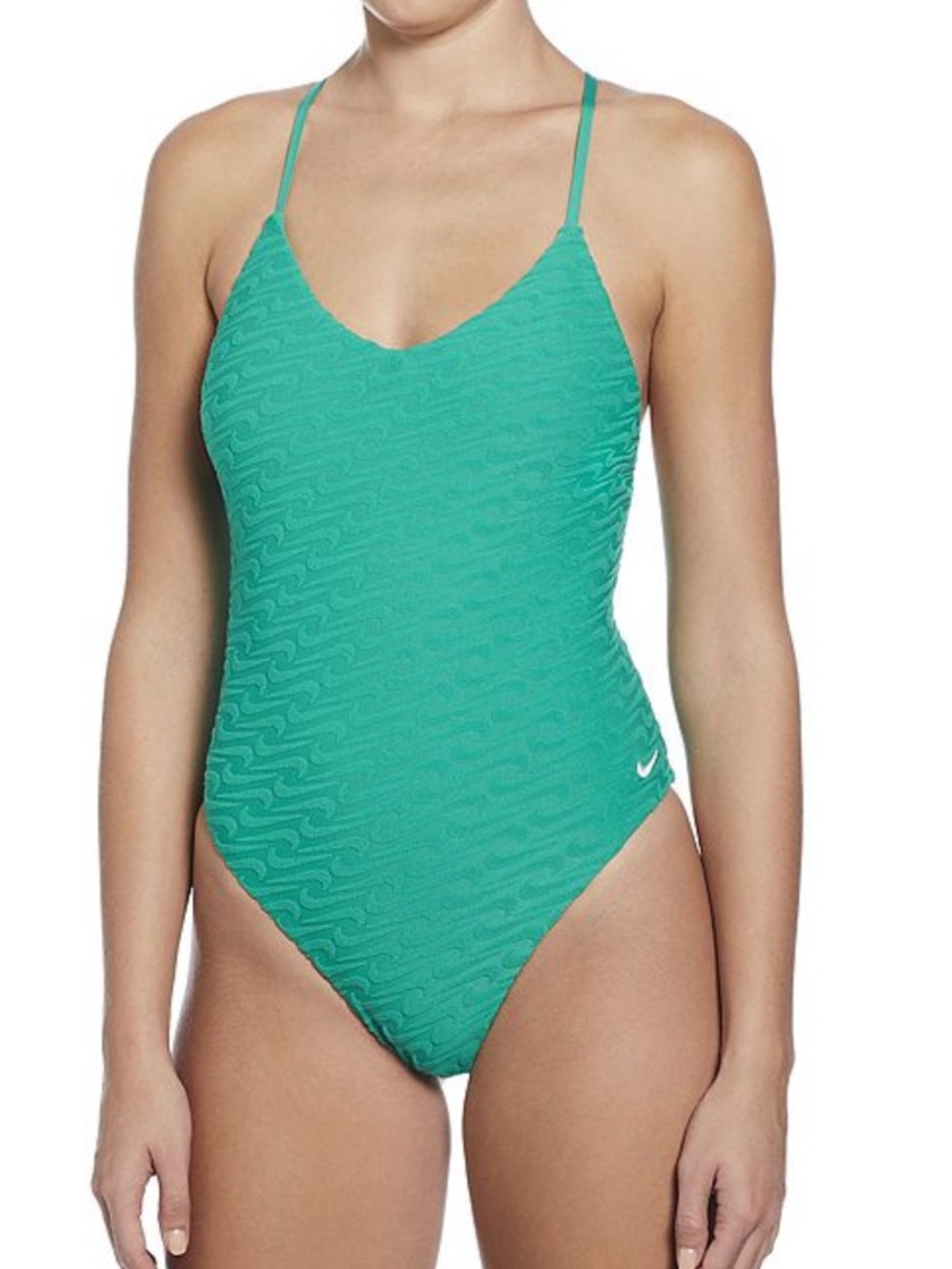 Nike Swoosh Link Y-back One-Piece Swimsuit-Size Large